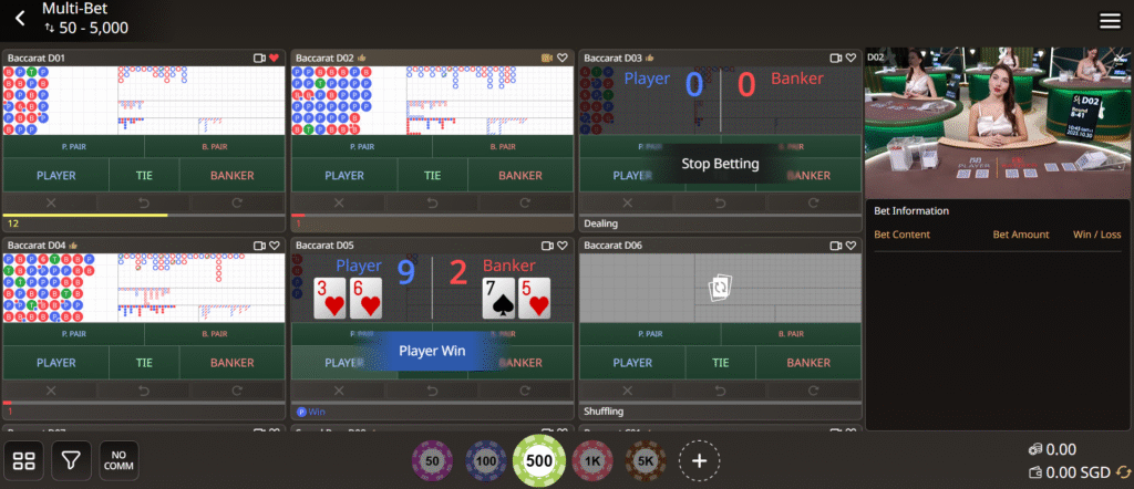 sa gaming multibet video function